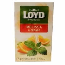 ZĀĻU TĒJA LOYD AR MELISAS UN APELSĪNU GARŠU, MAISIŅOS (031921)